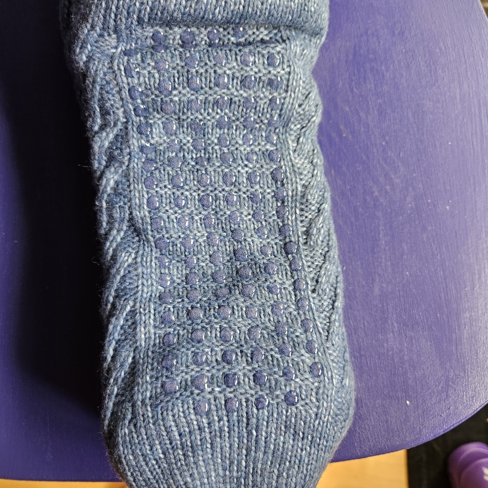BNWOT Bench slipper socks in blue